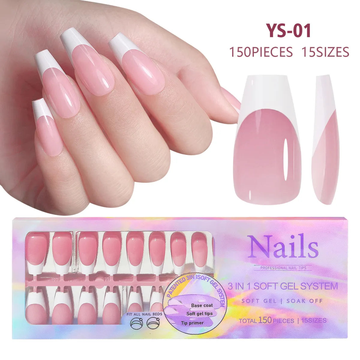 Blush French Ombré Press On Nails