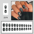 Midnight Skull Press On Nails