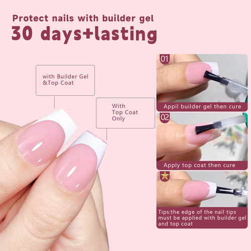 Blush French Ombré Press On Nails