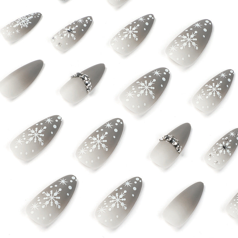 Winter Wonderland Snowflake Press On Nails