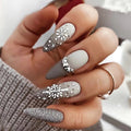 Winter Wonderland Snowflake Press On Nails
